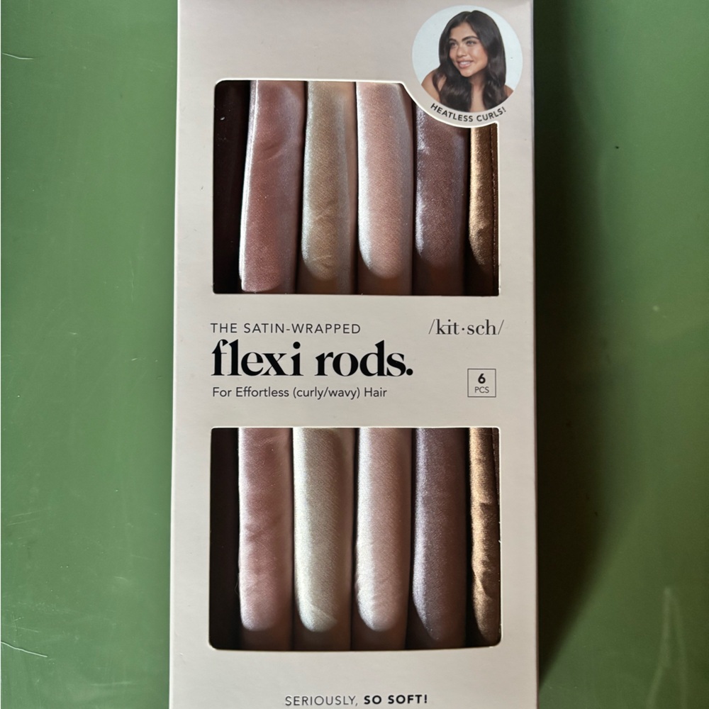 Kitsch Satin Flexi Rods in Neutral Tones